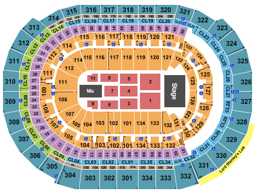 Amerant Bank Arena Trans-Siberian Orchestra Seating Chart